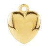 14K Yellow Gold 10.85X8.9mm Puffed Heart Charm