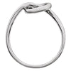 14k White Gold Knot Design Ring, Size 7