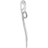 14k White Gold 1/3 CTW Diamond 3-Stone Freeform Pendant