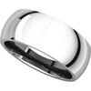 Sterling Silver 8mm Comfort Fit Band, Size 5.5