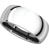 Sterling Silver 8mm Comfort Fit Band, Size 10