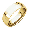 06.00 mm Knife Edge Comfort-Fit Wedding Band Ring in 14k Yellow Gold (Size 9 )