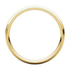 14k Yellow Gold 3mm Milgrain Comfort Fit Band, Size 10