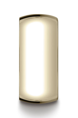 Benchmark-14K-Yellow-Gold-10mm-Slightly-Domed-Traditional-Oval-Wedding-Band-Ring--Size-4.5--110014KY04.5
