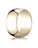 Benchmark-14K-Yellow-Gold-10mm-Slightly-Domed-Traditional-Oval-Wedding-Band-Ring--Size-4--110014KY04