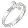 The Rugged Cross Ring in Sterling Silver (Size 7)