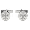 Metal Fashion Fleur De Lis Cufflink in 10K Yellow Gold