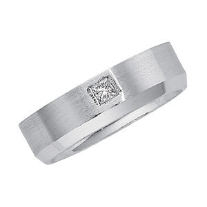 1/6 cttw, SI2-3, G-H Bridal Duo Band in 14K White Gold ( Size 6 )