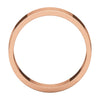 14k Rose Gold 6mm Flat Band, Size 6