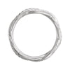 14k White Gold 1/5 CTW Diamond Engraved Eternity Band Size 4.75