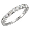 14K White Gold 1/2 CTW Diamond Anniversary Band (Size 6)
