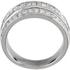 14k White Gold 1 CTW Diamond Anniversary Band, Size 6