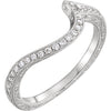 14k White Gold 1/6 ctw. Diamond Band, Size 6