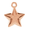 11.5X9.75mm Puffed Star Charm With Jump Ring in 14K Rose Gold