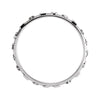 14k White Gold True Love Chastity Ring with Packaging Size 7