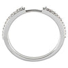 14k White Gold 1/8 CTW Diamond Band for 5X5MM Engagement, Size 7