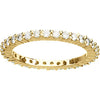 14k Yellow Gold 1 CTW Diamond Eternity Band Size 7