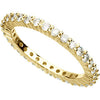 14k Yellow Gold 1 CTW Diamond Eternity Band Size 7