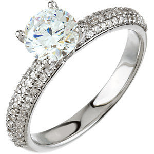 14k Yellow Gold 1/2 CTW Diamond Pavé Band, Size 7