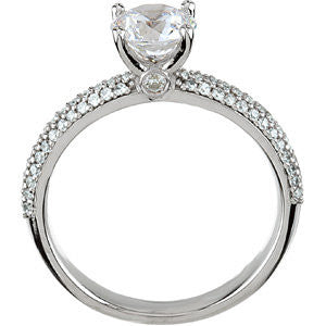 14k Yellow Gold 1/2 CTW Diamond Pavé Band, Size 7