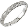 3/8 CTW Diamond Wedding Band for Matching Engagement Ring in 14k White Gold (Size 6 )