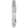 14k White Gold 3/8 CTW Diamond Band, Size 7