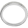 Platinum 1/3 CTW Diamond Band for 5.8 & 6.5mm Round Engagement Ring, Size 7