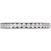 14k White Gold 1/3 CTW Diamond Band for 5.2 & 5.8mm Round Engagement Ring, Size 7