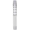14k White Gold 1/3 CTW Diamond Band for 5.2 & 5.8mm Round Engagement Ring, Size 7