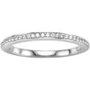 14k White Gold 1/8 CTW Diamond Matching Band, Size 7