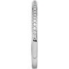 14k White Gold 1/8 CTW Diamond Matching Band, Size 7