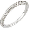 3/8 CTW Diamond Wedding Band for Matching Engagement Ring in Platinum (Size 6 )