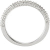14k White Gold 3/8 CTW Diamond Band, Size 7
