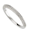 14k White Gold 3/8 CTW Diamond Band, Size 7