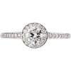 14k White Gold 3/4 CTW Diamond Engagement Ring, Size 7