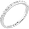 1/8 CTW Wedding Band For Matching Engagement Ring in 14K White Gold (Size 6)