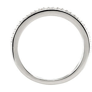 Platinum 1/8 CTW Diamond Band, Size 7