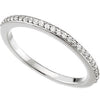 Platinum 1/8 CTW Diamond Band, Size 7