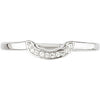 14k White Gold .05 CTW Diamond Halo-Style Engagement Ring or Matching Band, Size 7