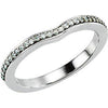 Platinum 1/6 CTW Diamond Matching Band (Size 6)