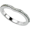 Platinum 1/6 CTW Diamond Band, Size 7