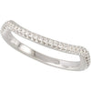 Platinum 1/6 CTW Diamond Band, Size 7