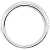 14k White Gold 3/8 CTW Diamond Anniversary Band, Size 7