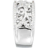 14k White Gold 3/8 CTW Diamond Anniversary Band, Size 7