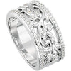 14k White Gold 3/8 CTW Diamond Anniversary Band, Size 7