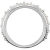 14k White Gold Anniversary Band, Size 7