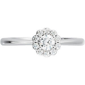 14k Yellow Gold 1/2 CTW Diamond Engagement Ring	, Size 7