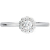 14k Yellow Gold 1/2 CTW Diamond Engagement Ring	, Size 7