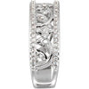 14k White Gold 1/3 CTW Diamond Anniversary Band, Size 7