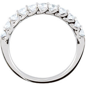 Platinum 3/4 CTW Diamond Band, Size 7